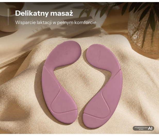 MOMCOZY Masażer laktacyjny LM04, 2 wkładki - 1595058 - zdjęcie 3